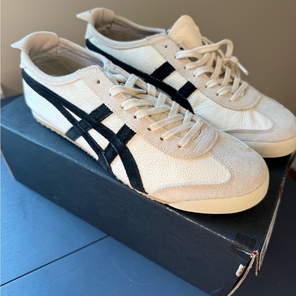 Onitsuka Tiger, Mexico 66, Vintage Birch & Black Sneakers, Women’s 9, Men’s 7.5 - Picture 3 of 8
